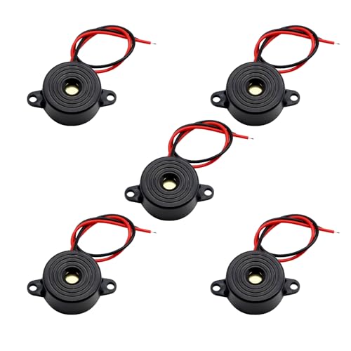 SFM-27 95DB Elektronischer Summer Binghe 5 Stück SFM-27 DC 3-24V Elektronische Alarmsirene Piezo Aktiver Buzzer Geeignet für elektronische Artikel Kompatibel mit Arduino SFM-27 95DB Elektronischer Summer Binghe 5 Stück SFM-27 DC 3-24V Elektronische Alarmsirene Piezo Aktiver Buzzer Geeignet für elektronische Artikel Kompatibel mit Arduino von Binghe