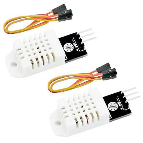 Temperatursensor Modul Binghe 2 Stück Digitale Sensor Digitale Temperatur und Luftfeuchtigkeitssensoren mit Chip und Kabel 3.3-5.5V Weiß Sensor kompatibel mit Arduino Temperatursensor Modul Binghe 2 Stück Digitale Sensor Digitale Temperatur und Luftfeuchtigkeitssensoren mit Chip und Kabel 3.3-5.5V Weiß Sensor kompatibel mit Arduino von Binghe