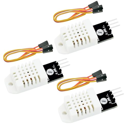 Temperatursensor Modul Binghe 3 Stück Digitale Sensor Digitale Temperatur und Luftfeuchtigkeitssensoren mit Chip und Kabel 3.3-5.5V Weiß Sensor kompatibel mit Arduino Temperatursensor Modul Binghe 3 Stück Digitale Sensor Digitale Temperatur und Luftfeuchtigkeitssensoren mit Chip und Kabel 3.3-5.5V Weiß Sensor kompatibel mit Arduino von Binghe