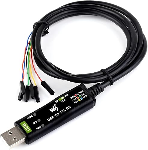 USB to TTL Serielles Kabel Binghe Industrielle USB zu TTL 6PIN-Stecker mit FT232RNL Chip mit 4poligem Header + SH1.0 3PIN Stecker Mehrere Schutzschaltungen für Arduino/Win7/8/10/11/Mac/Linux USB to TTL Serielles Kabel Binghe Industrielle USB zu TTL 6PIN-Stecker mit FT232RNL Chip mit 4poligem Header + SH1.0 3PIN Stecker Mehrere Schutzschaltungen für Arduino/Win7/8/10/11/Mac/Linux von Binghe