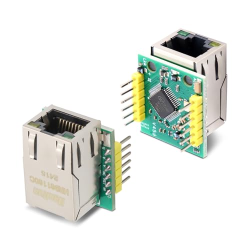 USR-ES1 mit W5500 Chip Module Binhe 2 Stück USR-ES1 W5500 Ethernet Network Module TCP/IP-Hardware-Stack 80MHz Hochgeschwindigkeits-SPI-Schnittstelle Kompatibel mit WIZ820Io USR-ES1 mit W5500 Chip Module Binhe 2 Stück USR-ES1 W5500 Ethernet Network Module TCP/IP-Hardware-Stack 80MHz Hochgeschwindigkeits-SPI-Schnittstelle Kompatibel mit WIZ820Io von Binghe