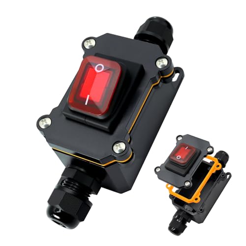 Wasserdichter Inline Schalter Binghe 220V 30A IP67 wasserdichter inline schalter Schalter Wasserdicht mit Kontrollleuchte Schalter Kabelschalter Geeignet für Wasserdichter Schalter Außeneinsatz Wasserdichter Inline Schalter Binghe 220V 30A IP67 wasserdichter inline schalter Schalter Wasserdicht mit Kontrollleuchte Schalter Kabelschalter Geeignet für Wasserdichter Schalter Außeneinsatz von Binghe