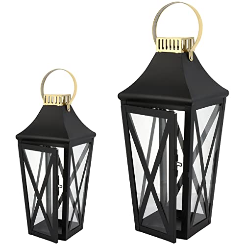 Laterne 2er Set XXL Gartenlaterne Metall Windlicht Laternen Kerzenhalter Set Kerzenleuchter F35 Laterne 2er Set XXL Gartenlaterne Metall Windlicht Laternen Kerzenhalter Set Kerzenleuchter F35 von Bingo-Shop
