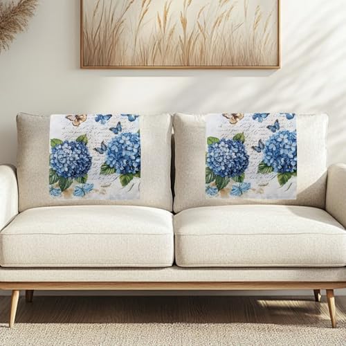 Binienty Hortensien-Schmetterlings-Liegestützschutz für Sofa und Theatersitz, weicher, bequemer Bürostuhl-Schonbezug, faltbar, Staubschutz, 3 Stück Binienty Hortensien-Schmetterlings-Liegestützschutz für Sofa und Theatersitz, weicher, bequemer Bürostuhl-Schonbezug, faltbar, Staubschutz, 3 Stück von Binienty