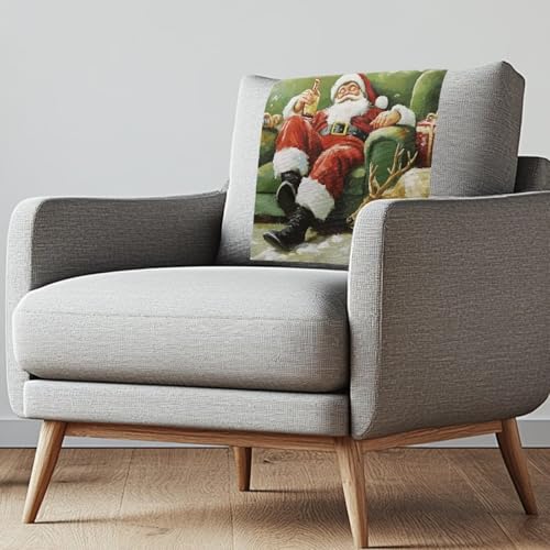 Binienty Kopfstützenbezüge für Liegestuhl, für Damen und Herren, mit Befestigungsnägeln, bedruckt mit Weihnachtsmann, 41,9 x 66,1 cm, für Theatersitz, Weihnachtsgeschenk für Mutter, 2 Stück Binienty Kopfstützenbezüge für Liegestuhl, für Damen und Herren, mit Befestigungsnägeln, bedruckt mit Weihnachtsmann, 41,9 x 66,1 cm, für Theatersitz, Weihnachtsgeschenk für Mutter, 2 Stück von Binienty
