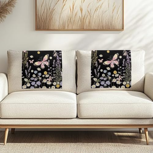 Binienty Kopfstützenbezüge mit Nagelbefestigung, Boho-Gänseblümchen-Druck, Liegestuhl, robuster Couch-Kopfstützenschutz für Innenbereich, Hotelzimmer, Wohnmobil-Bank, 1 Stück von Binienty