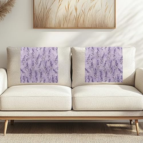 Binienty Kopfstützenschutzbezüge für Liegestuhl, Restauranthocker, Schlafzimmer, Lounge-Stühle, wiederverwendbare Heimdekoration, Lila Lavendel, 1 Stück von Binienty