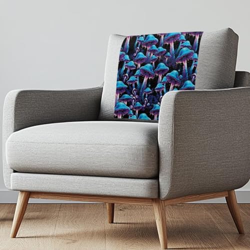 Binienty Sofa-Kopfstützenbezüge mit Befestigung, Nalis, weich, gemütlich, Polyester, leicht zu reinigen, 2 Stück, Blau von Binienty