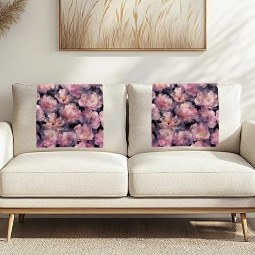 Binienty Sofa-Schonbezug mit Blumenmuster, 41 x 66 cm, rechteckig, für Wohnzimmer, Bank, Kopfstütze, Staubschutz, Möbelschutz, Dekoration, Zubehör, 2 Stück von Binienty