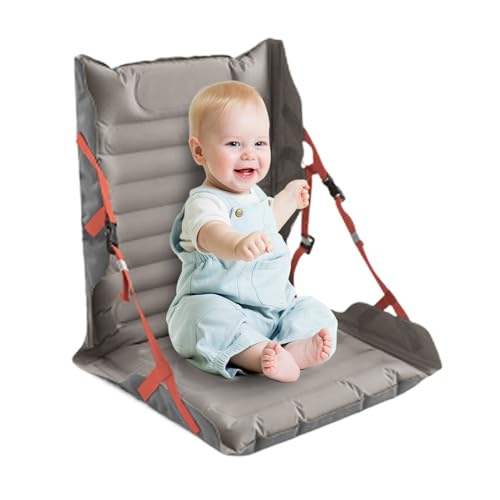 Biniveil Aufblasbare Sitzkissen,Klappbarer Sitz mit Rückenlehne - Tragbarer Bodenstuhl für Stadion Angeln Camping Sport Wandern Outdoor von Biniveil