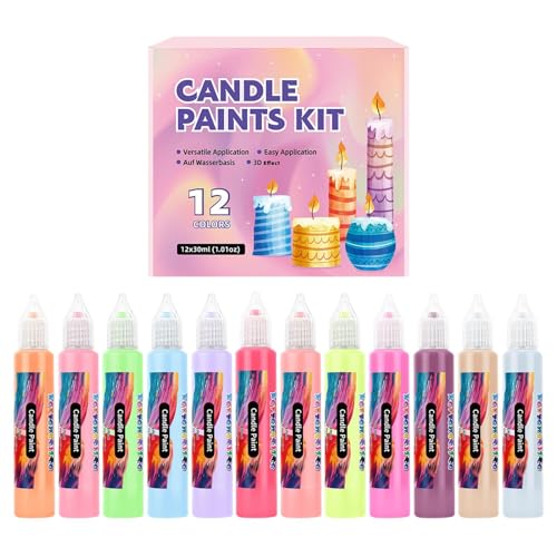Biniveil Canvas Markers,12 Farben Kerzenmal Set Für Anfänger | Schreiben und Gestalten für Anfänger auf Glas Basteln Kinder Baumwolltaschen Geschenke Biniveil Canvas Markers,12 Farben Kerzenmal Set Für Anfänger | Schreiben und Gestalten für Anfänger auf Glas Basteln Kinder Baumwolltaschen Geschenke von Biniveil