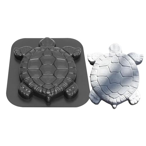 Biniveil Form für Trittsteine - Trittsteinformen aus Beton in Schildkrötenform - Bastelprojekte mit Schildkrötenformen Pflasterzubehör für Gehweg Gartenweg Terrasse Rasen Park und von Biniveil