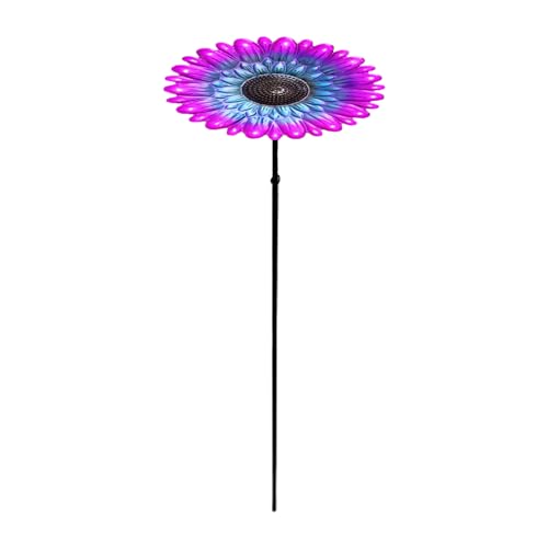 Biniveil Futterspender für Wildvögel – Blumen-Vogelfutterspender, Garten-Bad-Tablett, Bewässerung, Metall, Blumen-Vogeltränke für Hof, Rasen, Dekoration, Außenhaus, Terrasse, Terrasse von Biniveil