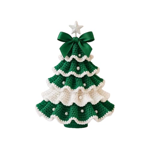 Biniveil Häkelset Für Anfänger,Weihnachtsbaum Häkelstart-Set - Kunst Handwerk Set Für Frauen Hobbyisten Enthusiasten Deko Freunde Familie von Biniveil