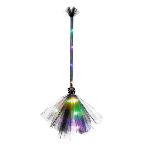 Biniveil Halloween | Beleuchteter HexenParty Requisiten,Halloween Deko Zubehör Für Garten Außenbereich Vordertür Feiertagsfeier Indoor Kinder von Biniveil