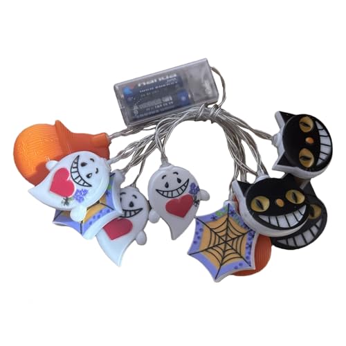 Biniveil Halloween Lichterkette - Für Innenbereich Und Außenbereich | Wetterfeste Festtagsbeleuchtung Für Garten Terrasse Baum Vorgarten von Biniveil