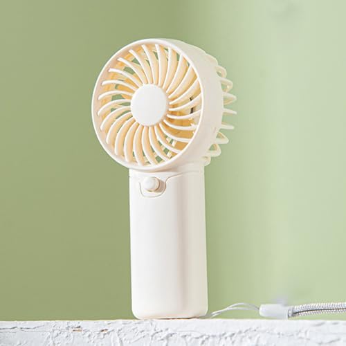 Biniveil Handventilator | Gesichtsventilator Klein Leise | Tragbarer Ventilator Für Reisen | Ventilator | Akkubetrieben | Mit Lanyard | Für Reisen, Draußen, Zuhause, Büro | 12 * 6 * 3.7cm 3 Farben von Biniveil