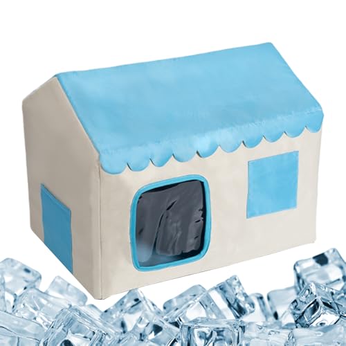 Biniveil Haustier Kühlhaus, Wildkatzenhaus, Isolierte Geschlossene Katzenhöhle Für Kätzchen Zur Nutzung In Innen- Und Außenbereich Ganzjährig Für Balkon Rasen Garten Und von Biniveil