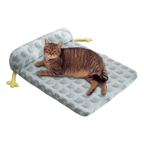 Biniveil Hundebett | Kühlmatte Schlafunterlage | Antirutsch Kissenauflage Mit Waschbarem Bezug Für Kleine Mittelgroße Große Hunde Innen Außen Camping von Biniveil