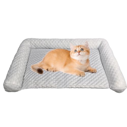 Biniveil Hundebett mit Kühleffekt,Hundematte für heiße Tage - Tragbare Schlaf Eisauflage Für Hunde Katzen Camping Reisen Zuhause Für Transportboxen Und Draußen Ruhe von Biniveil