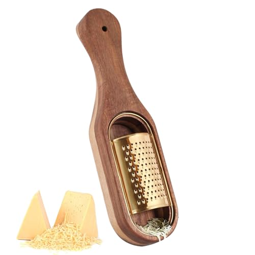 Biniveil Käseraffel Mit Griff, Käsehobel Mit Griff Und Aufbewahrungsbox, Küchenhelfer Mit Aufbewahrung Für Kochen Backen Kartoffel Schokolade Hauswarming Party Camping von Biniveil