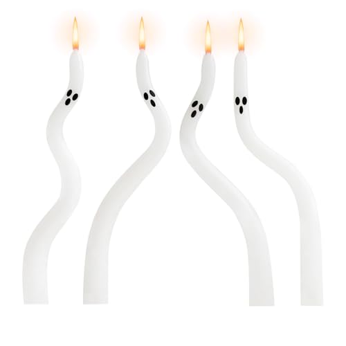Biniveil Kerzen | Niedlicher Verwirrter Halloween Geist Deko | Saisonale Deko Für Raum Schreibtisch Kamin Party Fenster Bücherregal Küche Esstisch | Herbst Tischdekoration Biniveil Kerzen | Niedlicher Verwirrter Halloween Geist Deko | Saisonale Deko Für Raum Schreibtisch Kamin Party Fenster Bücherregal Küche Esstisch | Herbst Tischdekoration von Biniveil