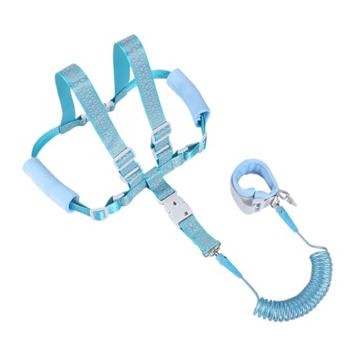 Biniveil Kinder Geschirr Mit Leine - Kinderleine - Justierbare Anti Verlust Sicherheitsleine Reflektierend Mit Schloss Für Draußen Spaziergänge Sicherheit Zubehör von Biniveil