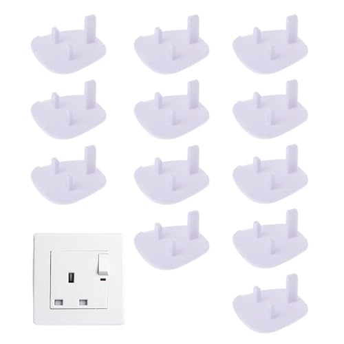 Biniveil Kindersichere Steckdosenabdeckungen - Steckdosenabdeckung Für Wände | Sicherheitsstecker Für Kinderzimmer 12 Stück von Biniveil