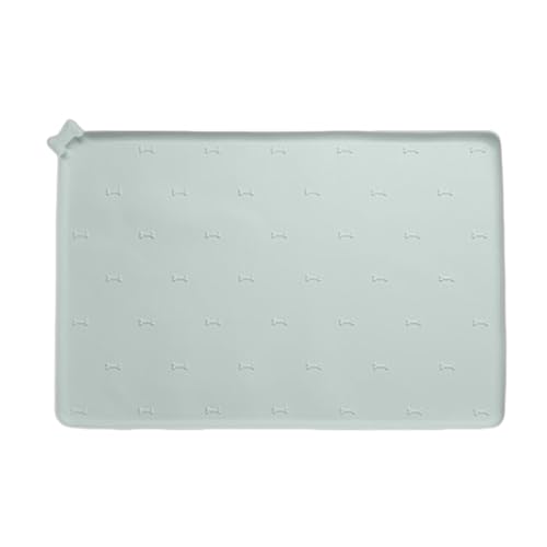 Biniveil Matte Zum Fressen Für Hunde, Welpenfuttermatte, 60 X 40 cm Silikon rutschfeste Klappbare Auslaufsichere Haustierfütterunterlage Für Hunde Katzen Innenboden Küche von Biniveil