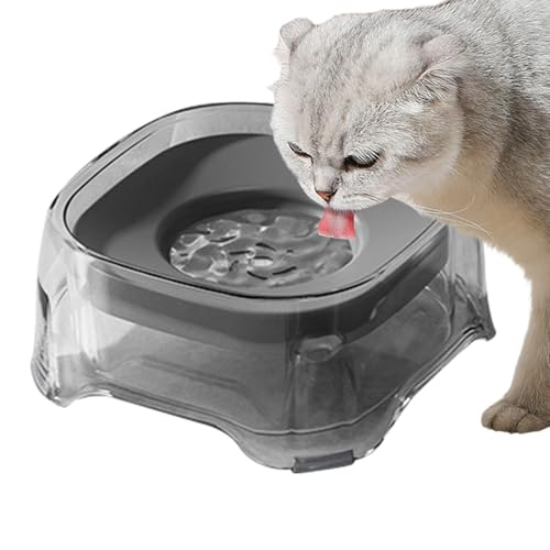 Biniveil No Splash Hundenapf - Kein Tropfen Hund Wassernapf | Anti-Ersticken Haustier Bewässerungsschale Spender für mittelgroße Tiere Welpen Kätzchen von Biniveil