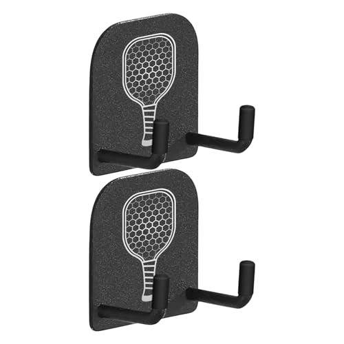 Biniveil Pickleball Schläger Wandhalterung - Pickleball Schläger Aufhängung,2er Set Bohrfreie Haken Rackets Aufbewahrungsständer Für Fitnessraum Garage Schlafzimmer Biniveil Pickleball Schläger Wandhalterung - Pickleball Schläger Aufhängung,2er Set Bohrfreie Haken Rackets Aufbewahrungsständer Für Fitnessraum Garage Schlafzimmer von Biniveil