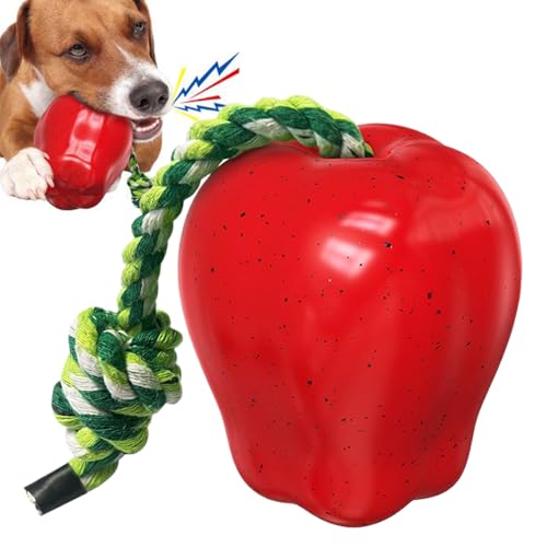 Biniveil Quietschspielzeug Für Kleine Hunde | Welpen Quietschspielzeug Aus Fruchtform | Interaktives Kauspielzeug Für Zahnung Und Apportiertraining | Bei Langeweile Für Draußen Und Drinnen von Biniveil