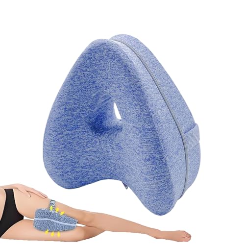 Biniveil Seitenschläferkissen Für Orthopädische Wirbelsäulenunterstützung | Beinkissen Für Hüftentlastung | Herzförmiges Memory Schaum Kissen Mit Druckentlastung Haltungskorrektur Seitenschlaf von Biniveil