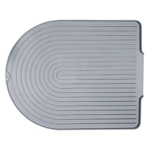 Biniveil Silicone Spültrocknermatte - Faltbare Große Spülen Abtropffläche | Großes Fassungsvermögen Hitzebeständig Schnelltrocknend Abtropfunterlage Für Schüssel Tasse Kochutensilien von Biniveil