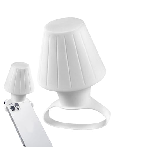 Biniveil Silikon-Telefon-Lampenschirm-Halter | Silikon Reise Licht Diffusor | Silikon-Handy-Lampenschirm | Nachtlicht Winziger Lampenschirm | Silikon-Handy-Dekoration | Blitz-Atmosphärenlampe von Biniveil