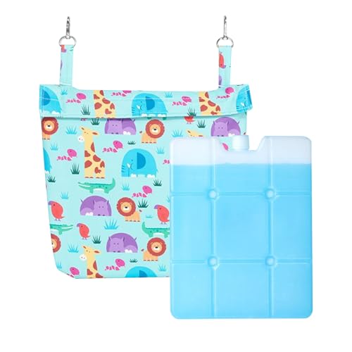 Biniveil Tierkühlmatte | Kühlmatte für Kleine Haustiere insbesondere für Kaninchen - Tragbares Waschbares Kühlkissen für Schlafzimmer Auto Garten Zwinger Sommer Innenbereich Laufstall Sofa von Biniveil