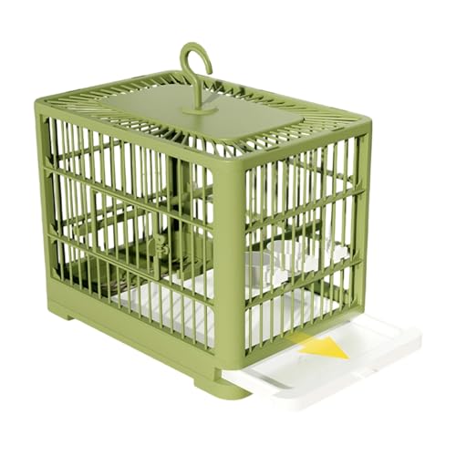 Biniveil Transportkäfig - Tragbarer Käfig Für Sittiche Mit Herausnehmbarer Schublade,Großzügiges Ruhehabitat Für Wellensittiche Nymphensittiche Und Conures von Biniveil