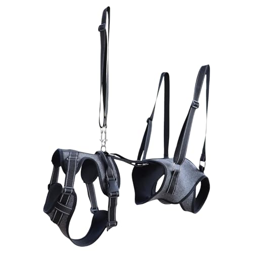 Ganzkörper-Hundegurtsystem,Ganzkörper Stützgurt Zur Entlastung Für Hunde - Verstellbare Tragehilfe & Stützkorsett für Rehabilitationstraining, Erholung und ältere Hunde mit eingeschränkter von Biniveil