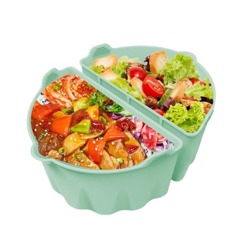 Slow Cooker Trennfolie | 1 Paar Passend Für 6-8 L Küchenhelfer | Wiederverwendbare Silikon Slow Cooker Trennwand - Für Familienfeiern Bankett Festliches Abendessen von Biniveil