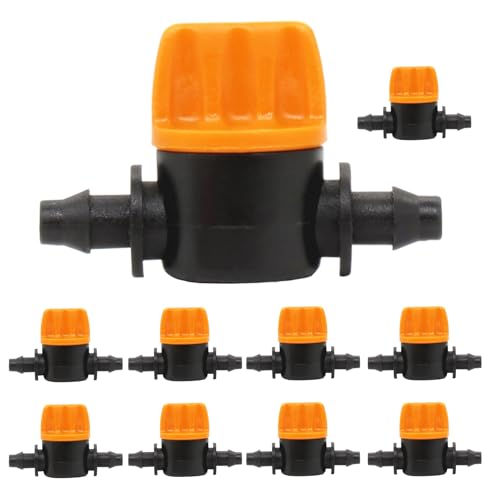 Sprinkler Ventil - 10 Stück Tropfsprinkler-Absperrventile - Wasserkontrollzubehör Für Gewächshaus Zuhause Garten Garage Innenbereich von Biniveil