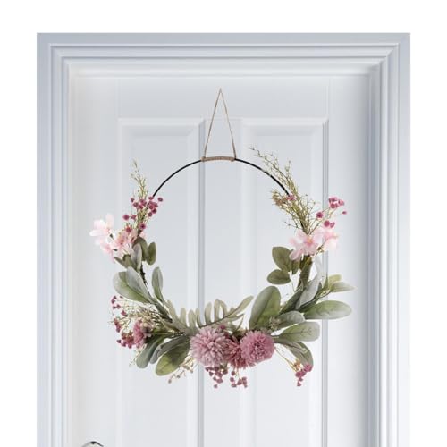 Türkranz Deko | Künstliche Türkranz Deko | Fensterdeko Hängend | Künstliche Blumen Orchidee | Hochzeit Blumenkranz Deko Für Ostern Hochzeit Wohnzimmer Hochzeit von Biniveil
