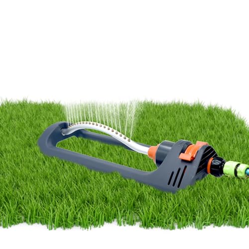 Wasserschwemmler Sprinkler | Oszillierende Stangensprinkler | Einstellbarer Sprühbereich | Automatische Bewässerungshaushaltssprinkler | Schlauchverbindung | Bewässerung für Rasenflächen und Gärten von Biniveil