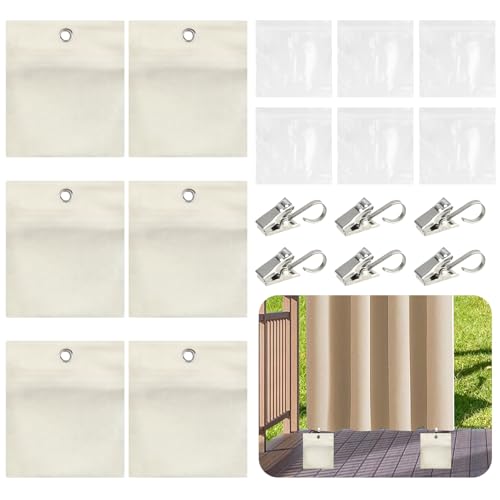 Binlava 180pcs 6er Vorhang Beschwerer Outdoor, 14.5x12.5cm Tragbare Vorhangbeschwerer Outdoor, Selbstklebender Vorhang Gewichte mit Metallklemmen, Gardinenbeschwerer für Pavillon Drapes Tischdecken Binlava 180pcs 6er Vorhang Beschwerer Outdoor, 14.5x12.5cm Tragbare Vorhangbeschwerer Outdoor, Selbstklebender Vorhang Gewichte mit Metallklemmen, Gardinenbeschwerer für Pavillon Drapes Tischdecken von Binlava