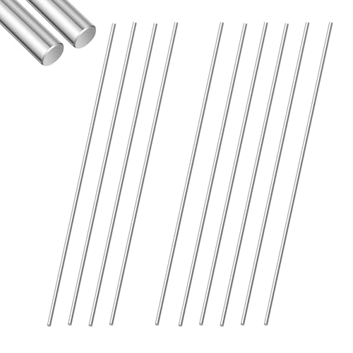 Edelstahl Stange, 10 Stück Edelstahlstäbe Rundstab, 304 Metallstangen Garten 3mm x 300mm, Solide Metallstäbe für DIY Handwerk Modellauto Flugzeug Garten Edelstahl Stange, 10 Stück Edelstahlstäbe Rundstab, 304 Metallstangen Garten 3mm x 300mm, Solide Metallstäbe für DIY Handwerk Modellauto Flugzeug Garten von Binlava