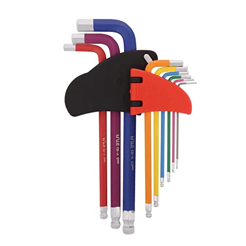 Binnan 9 teilig Innensechskantschlüssel Set Profi Innensechskant Satz mit langem Arm (1,5 mm - 10 mm) von Binnan