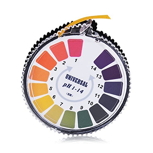Binnan pH Indikator Teststreifen,pH Test Papier Rolle pH0-14 Für Wasser Urin und Speichel–5 Meter von Binnan