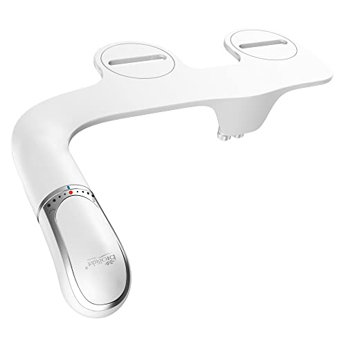 BioBidet SlimTwist Simple Bidet Toilet Attachment in White with Dual Nozzle, Fresh Water Spray, Non Elektrisch, einfach zu installieren, Messingeinlass und internes Ventil, 1 Pack BioBidet SlimTwist Simple Bidet Toilet Attachment in White with Dual Nozzle, Fresh Water Spray, Non Elektrisch, einfach zu installieren, Messingeinlass und internes Ventil, 1 Pack von Bio Bidet