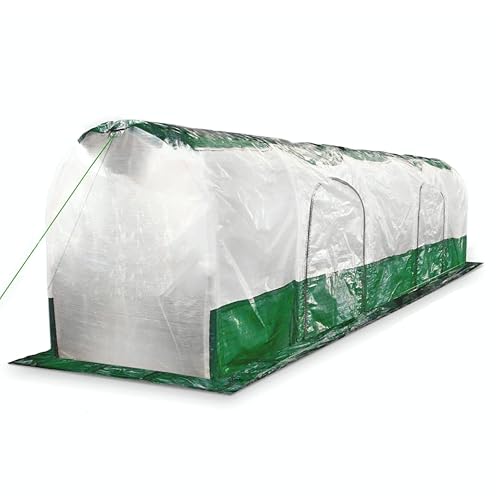 Bio Green Folientunnel Superdome | 300 cm Länge | Schattier-Folie im Dach | schützt vor Frost & Hitze | 2 Öffnungen mit Reißverschluss | 90 g/m² Folie von Bio Green