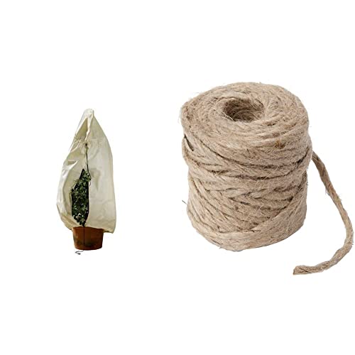Bio Green Winterschutz Kübelpflanzensack, beige, superstark, XXL 180 x 120 cm & Windhager Jute-Schnur Jutegarn Bindegarn Bindeschnur, natur, 4 mm x 50 m, 06158, beige Bio Green Winterschutz Kübelpflanzensack, beige, superstark, XXL 180 x 120 cm & Windhager Jute-Schnur Jutegarn Bindegarn Bindeschnur, natur, 4 mm x 50 m, 06158, beige von Bio Green