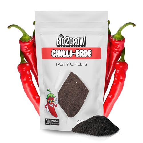 Bio2Grow Chilli-Erde 5 Liter - Indoor & Outdoor Blumenerde für Pflanzen Leichte Mischung Gemüse Anbau von Bio2Grow